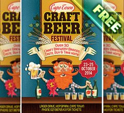 啤酒促销传单模板：Craft Beer Flyer